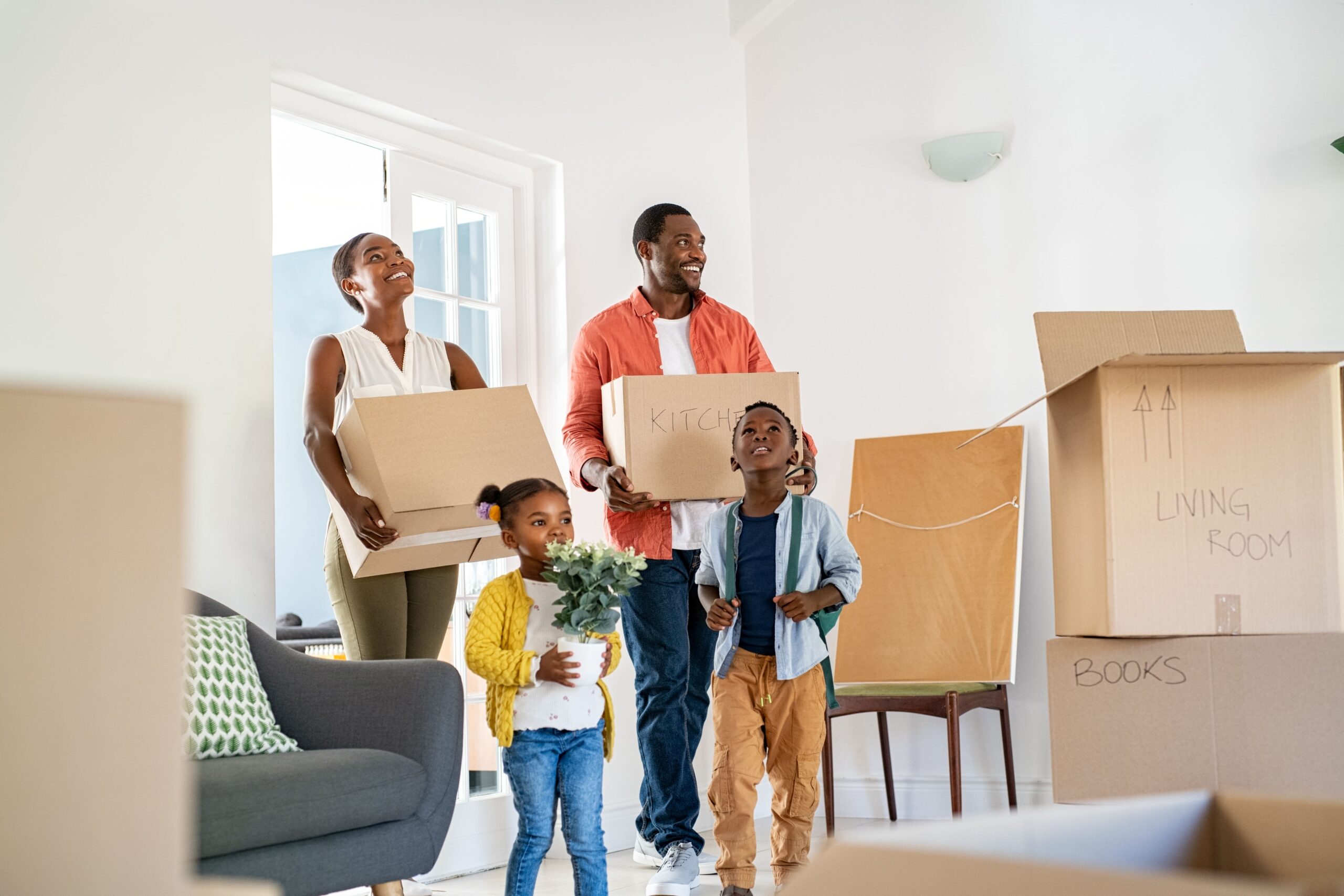 International family preparing for their new Dubai home, symbolizing the journey from exploration to ownership offered by Exclusive Luxe Tours property tours.